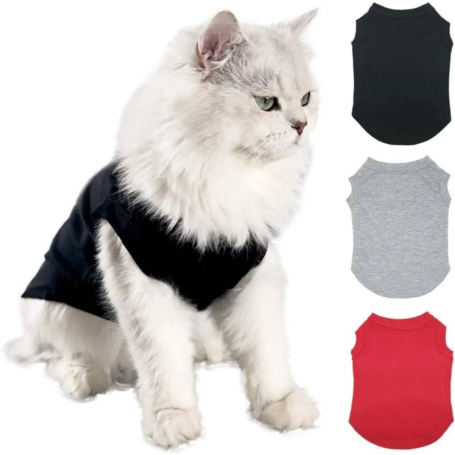 Multi-Letter Print Pet Vest - Cute Typography Design for Small Pets
