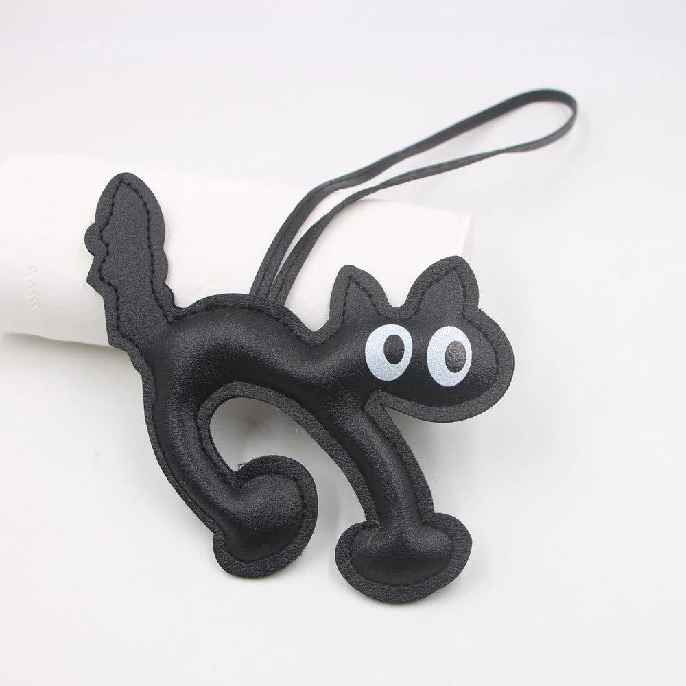 Cute Leather Pet Keychain