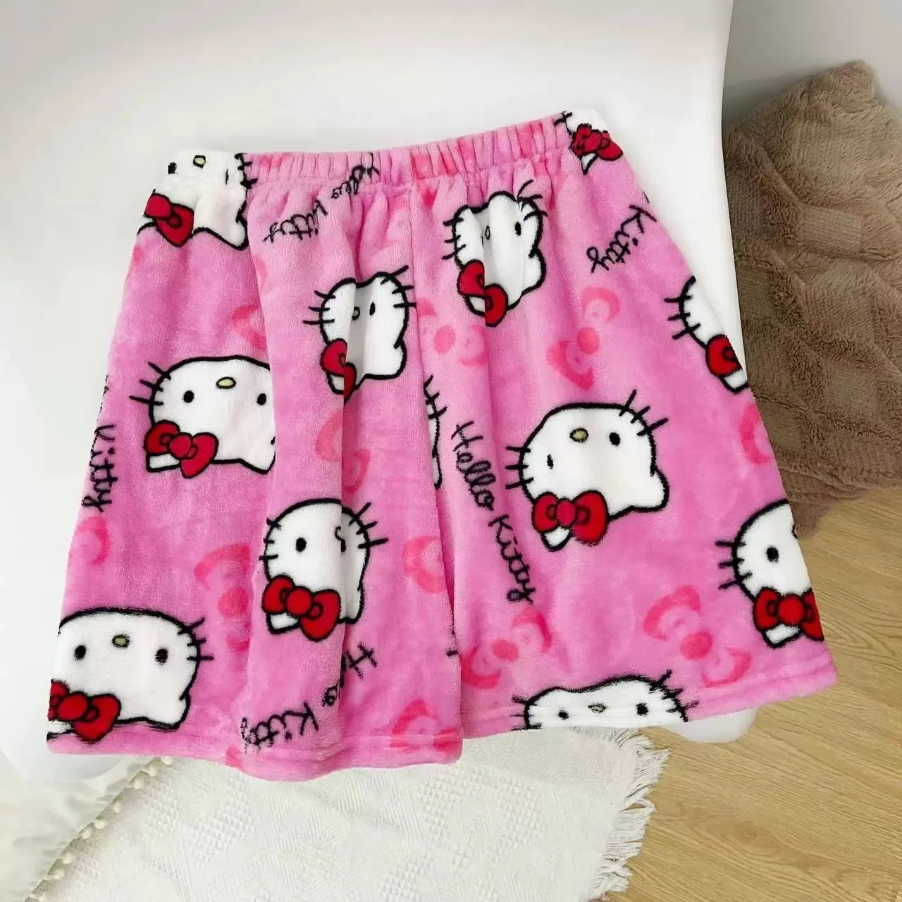 Hello CATS Pajama Pants - Soft Fleece Kawaii Sleepwear for Women