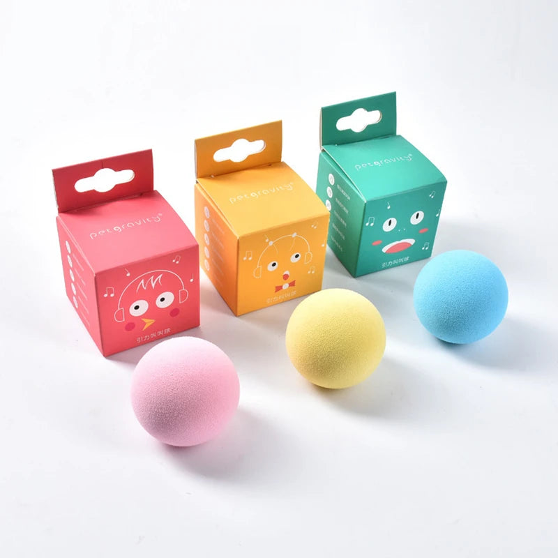 Smart Interactive Cat Ball - Touch Activated Squeaky Catnip Toy