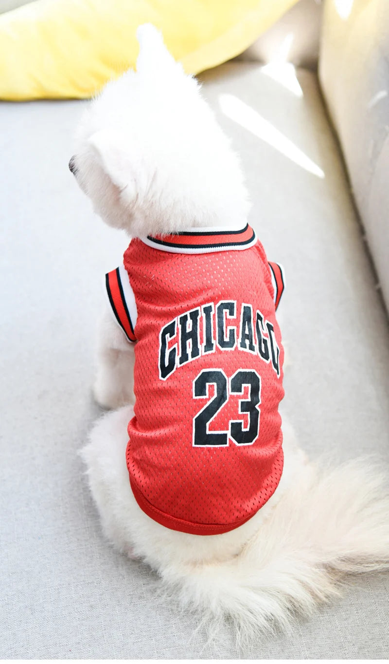 Mesh Breathable Dog Basketball Jersey - Summer Cooling Vest
