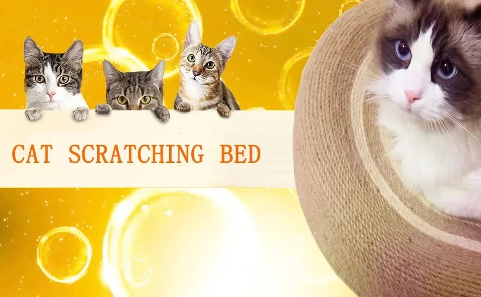 Cat Recliner Scratching Board - Portable Sisal Entertainment Sofa & Climbing Frame