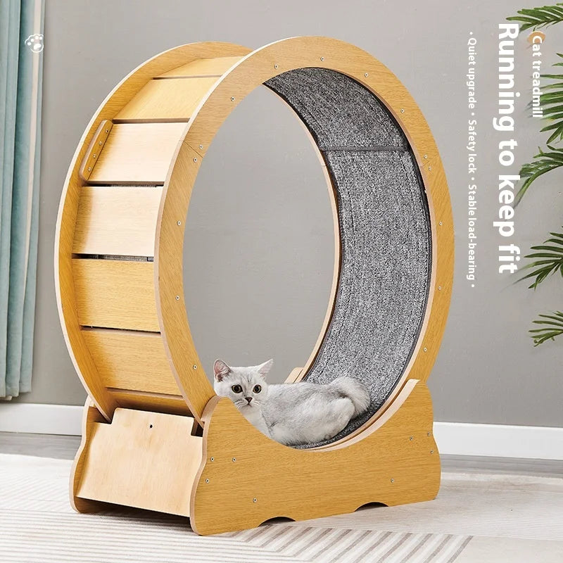 Wooden Cat Exercise Treadmill - Pre-Order Special