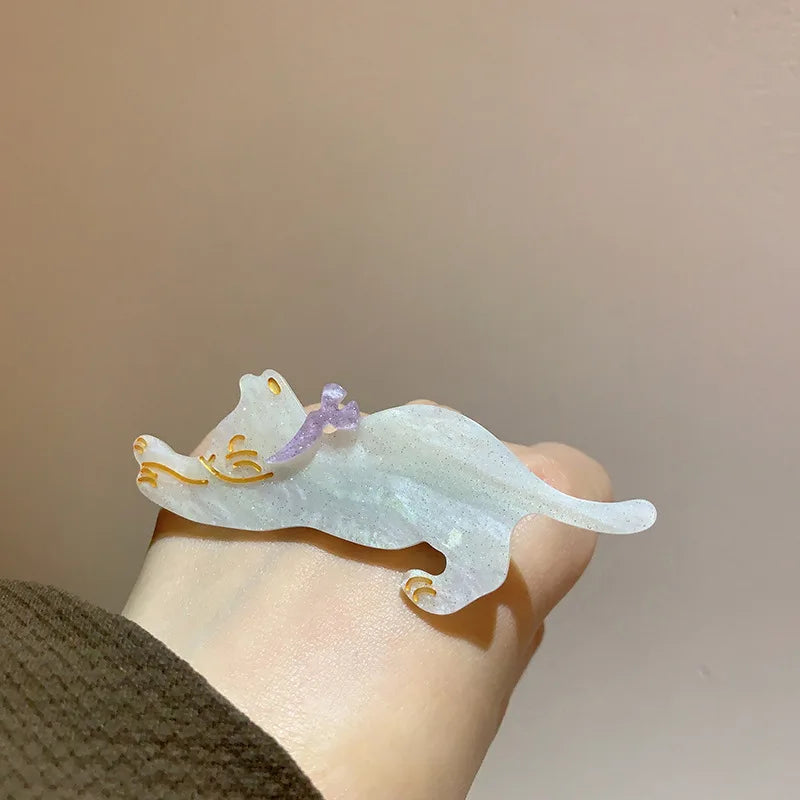 Cat Hair Clips - Alligator Hairpins for Women