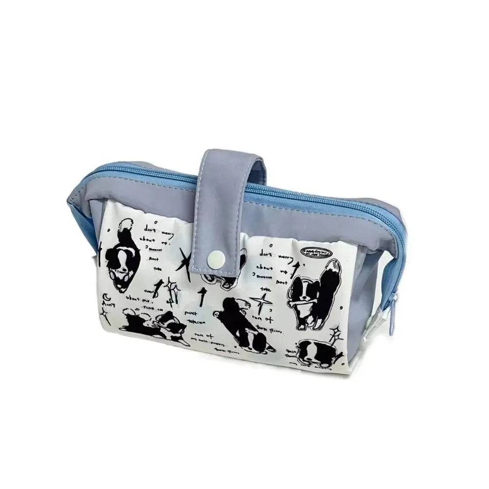 Cartoon Dog Pencil Case - Large Capacity