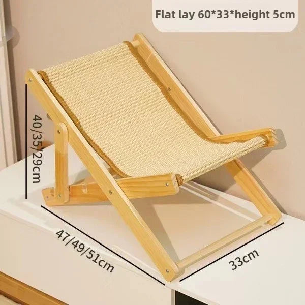 Cat Recliner Scratching Board - Portable Sisal Entertainment Sofa & Climbing Frame
