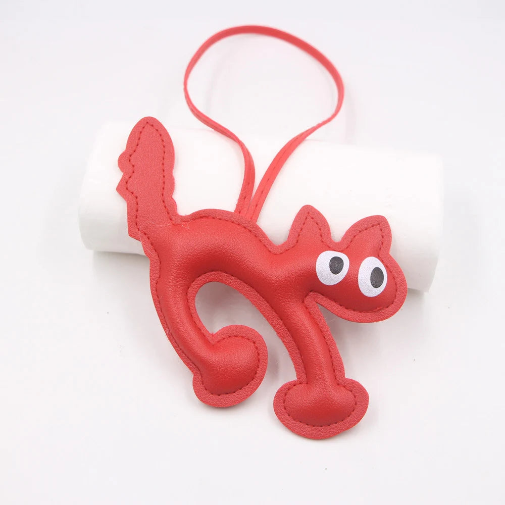 Cute Leather Pet Keychain