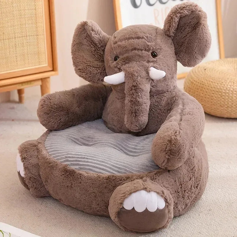 Adorable Animal-Shaped Plush Pet Bed - Elephant, Pig, Bear, Rabbit & More