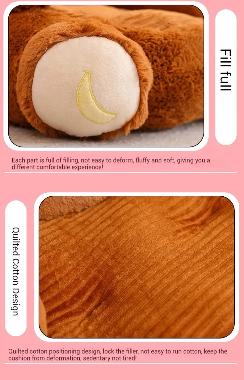 Adorable Animal-Shaped Plush Pet Bed - Elephant, Pig, Bear, Rabbit & More
