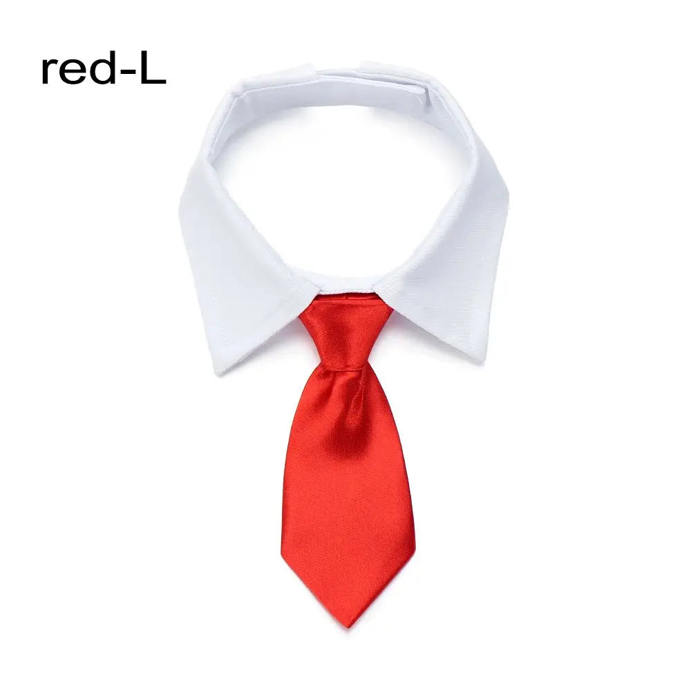 Pet Tuxedo Bow Tie Collar - Formal Accessory for Dogs & Cats