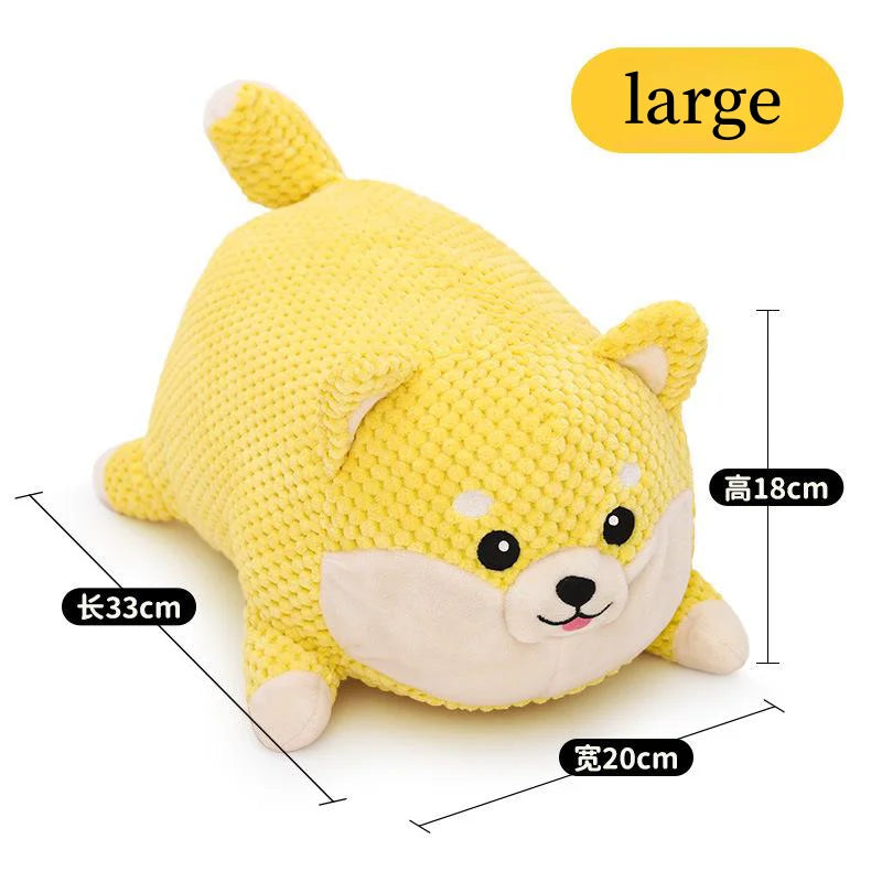 Interactive Dog Chew Toy - Bite Resistant Plush with Teeth Cleaning