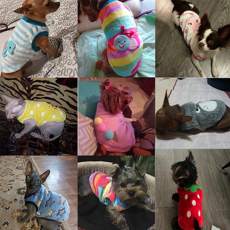 Soft Fleece Dog Coat - Warm Winter Jacket for Small & Medium Dogs