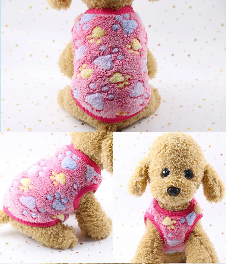 Soft Fleece Dog Coat - Warm Winter Jacket for Small & Medium Dogs