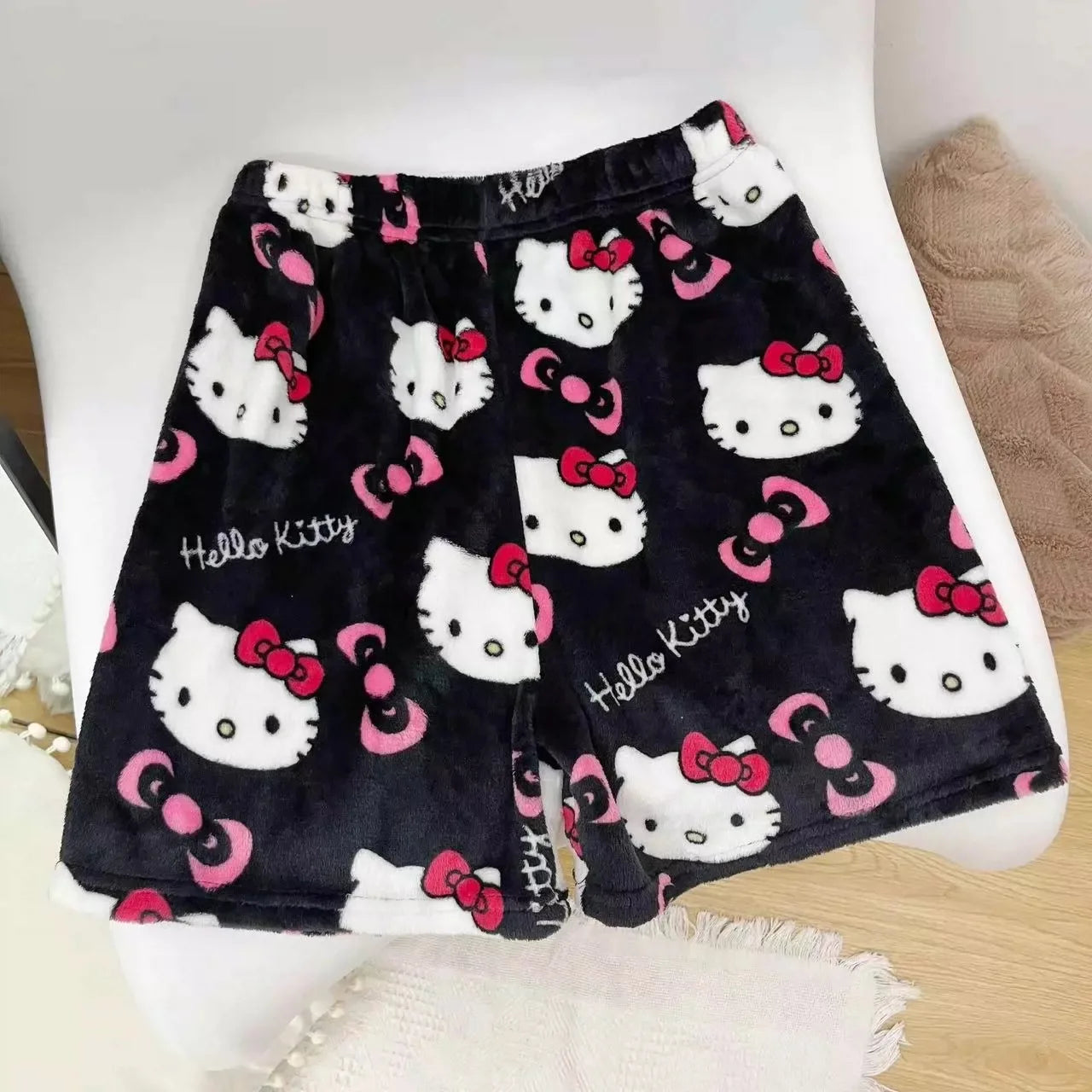 Hello CATS Pajama Pants - Soft Fleece Kawaii Sleepwear for Women