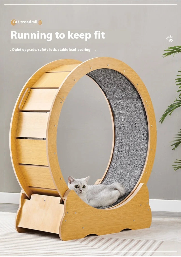 Wooden Cat Exercise Treadmill - Pre-Order Special
