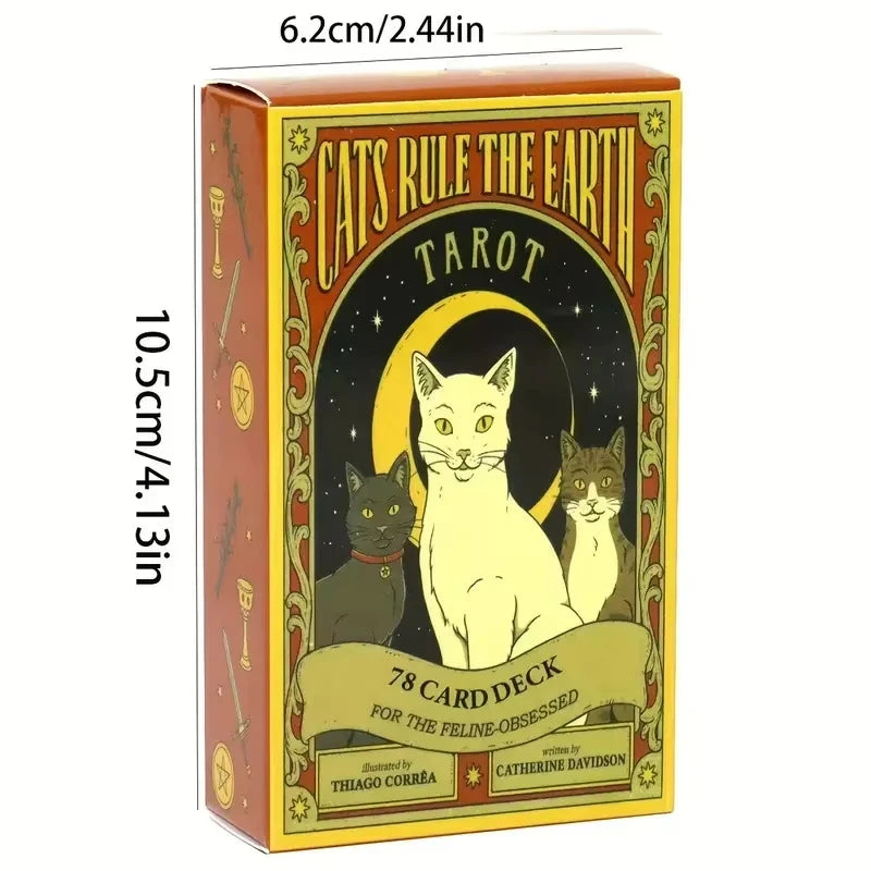 Cats Rule The Earth Tarot Cards - Mystical Fortune Telling Deck for Cat Enthusiasts