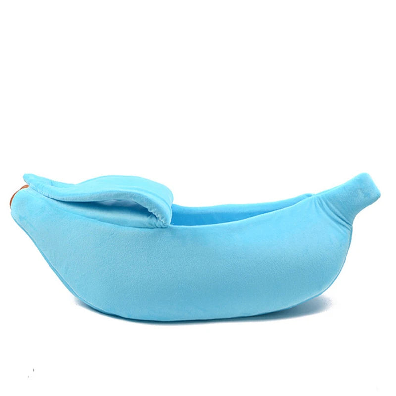 Banana-Shaped Cat Bed - Funny & Cozy Pet House