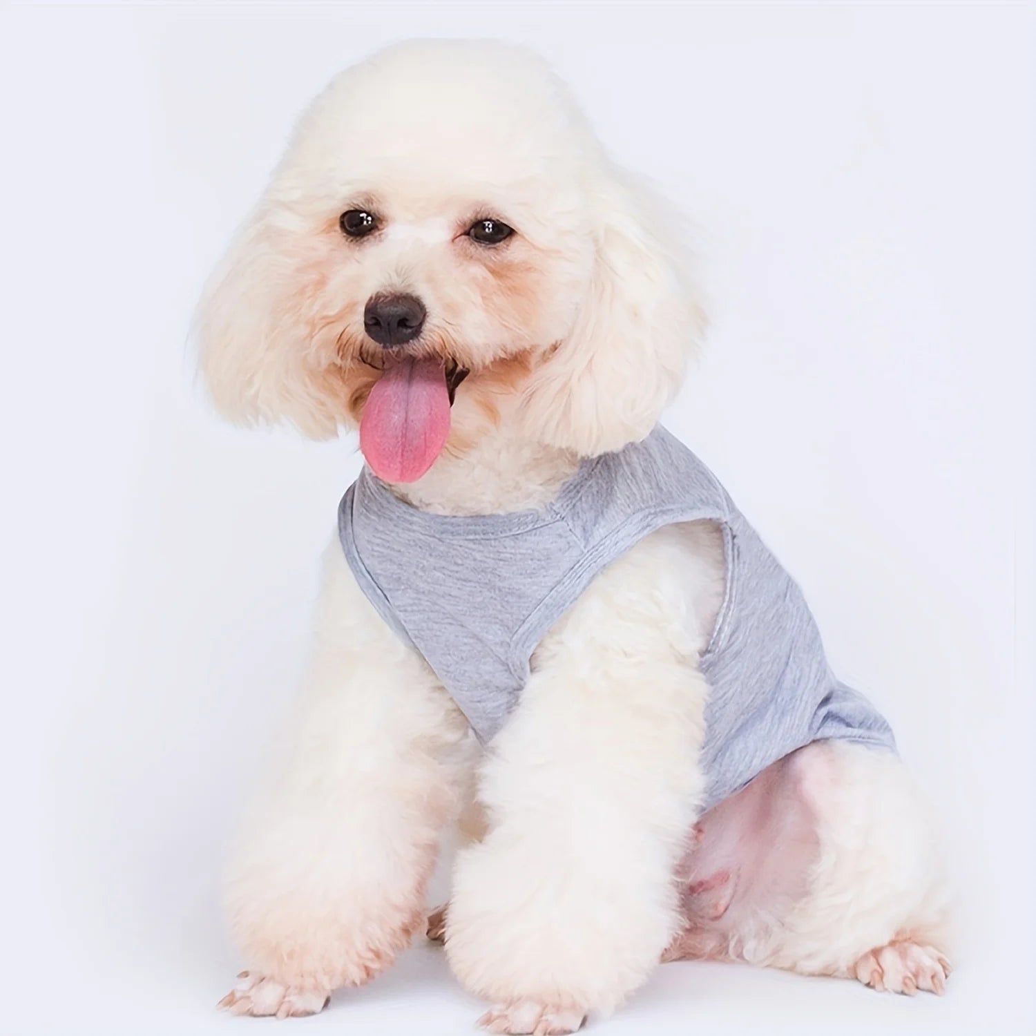 Graffiti Cat Print Pet Vest - Trendy Polyester Design for Dogs & Cats