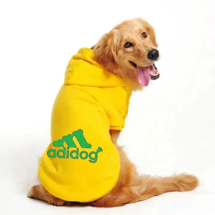Adidog Dog Hoodie - Warm Winter Coat for Medium & Large Dogs