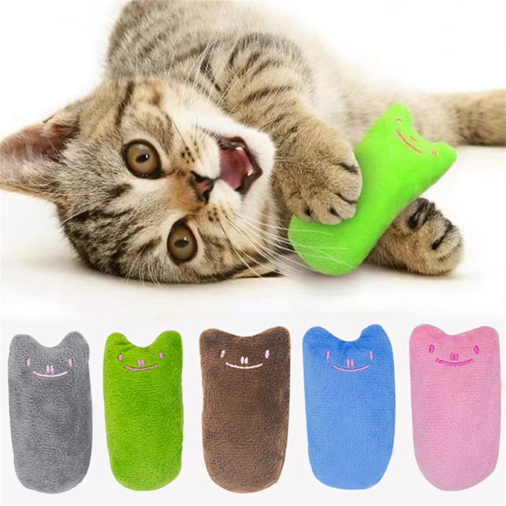 Interactive Catnip Plush Toy - Dental Health & Entertainment for Cats