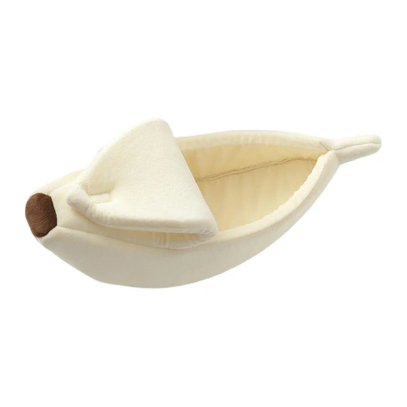Banana-Shaped Cat Bed - Funny & Cozy Pet House
