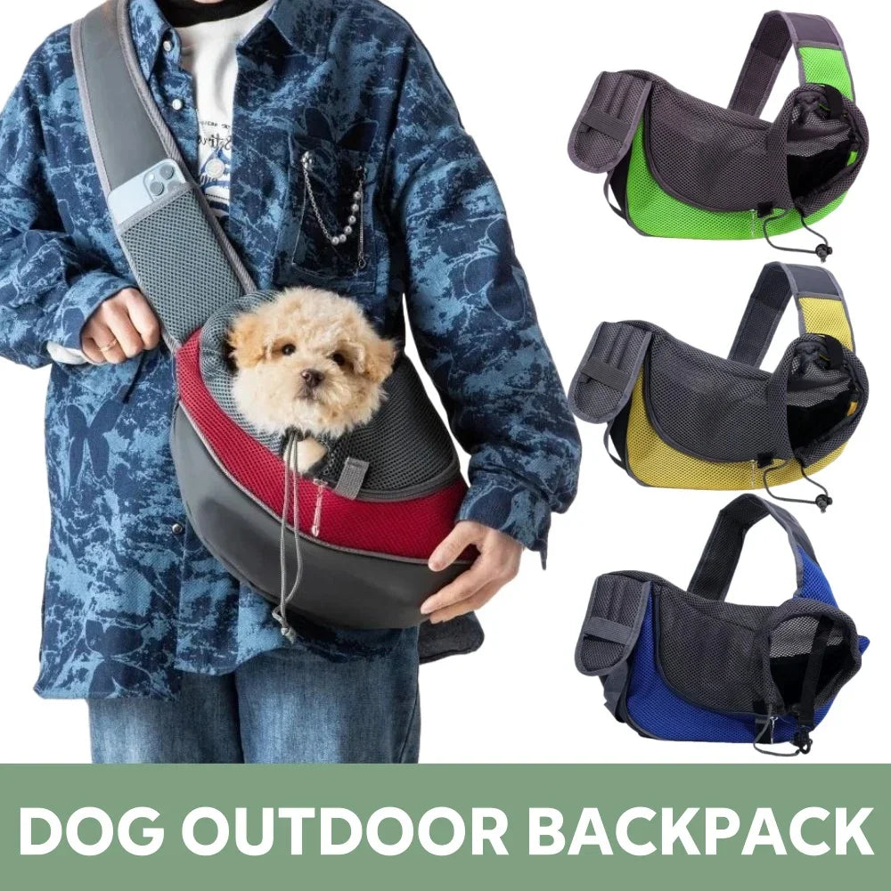 Dog Travel Backpack - Breathable Mesh Carrier
