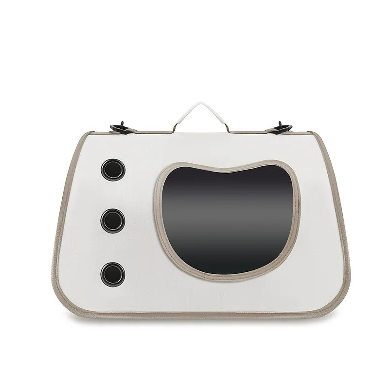 Portable Foldable Cat Carrier - Breathable Shoulder Bag for Small Pets