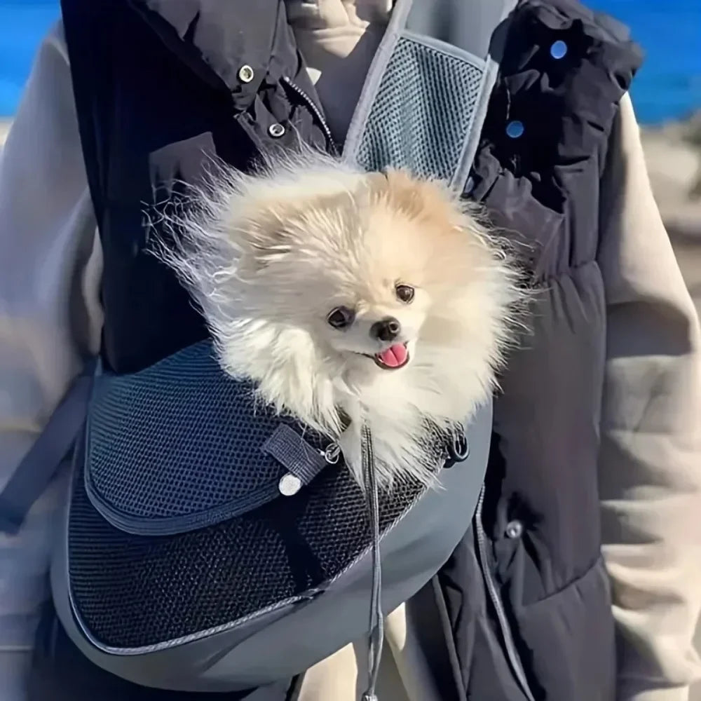 Dog Travel Backpack - Breathable Mesh Carrier