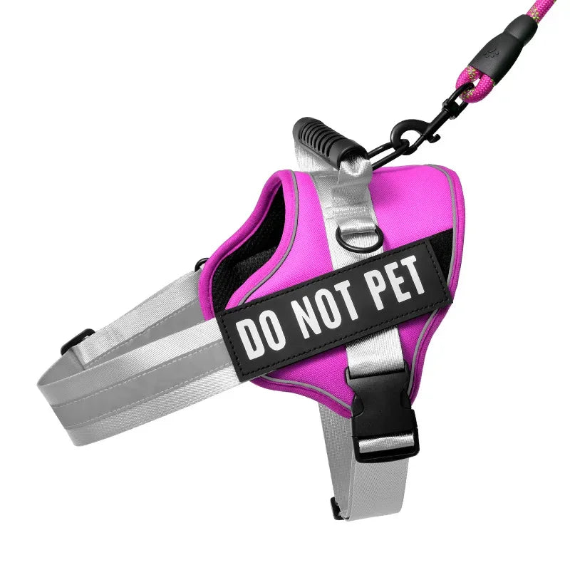 KOMMILIFE Adjustable Personalized Reflective Breathable Pet Dog Harness Vest For Small Medium Large Dogs