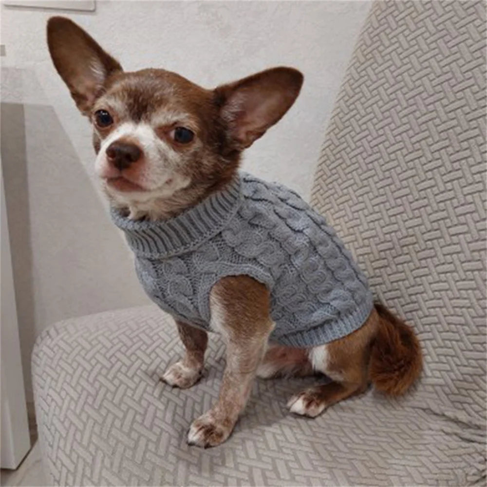 Classic Dog Sweater - Winter Pullover for Small Dogs & Puppies