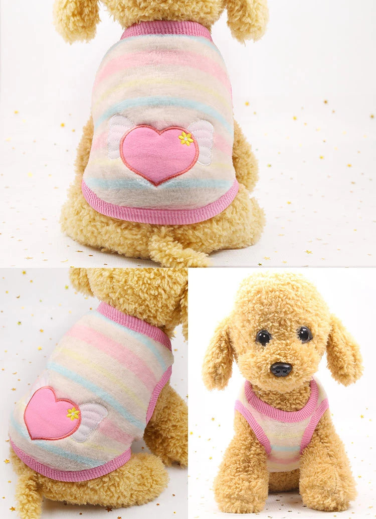Soft Fleece Dog Coat - Warm Winter Jacket for Small & Medium Dogs