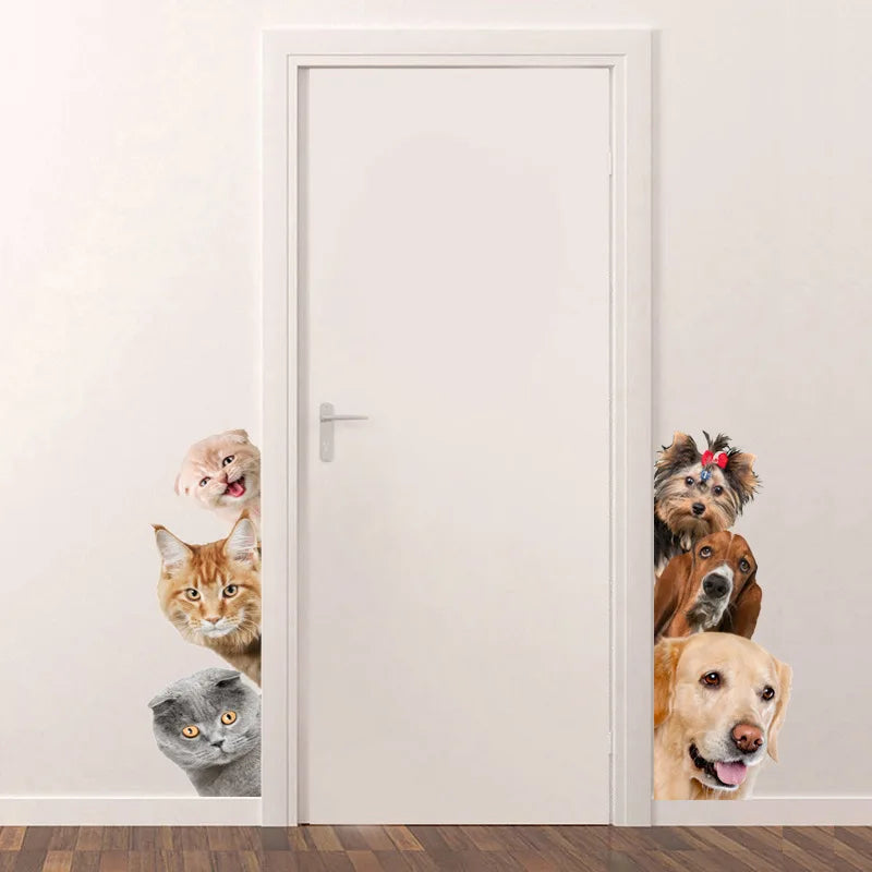 3D Pet Wall Stickers - Dogs & Cats