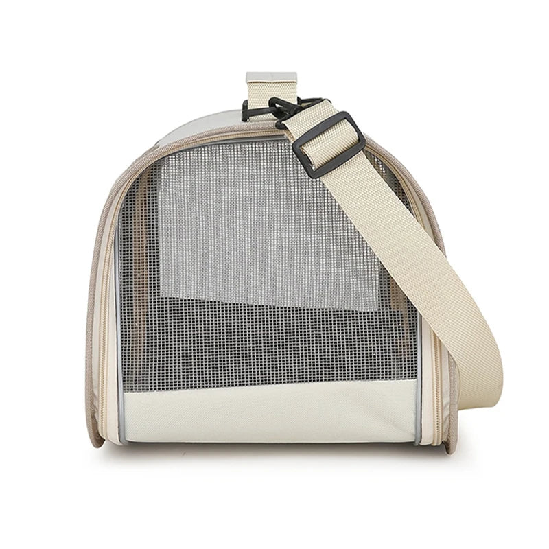 Portable Foldable Cat Carrier - Breathable Shoulder Bag for Small Pets