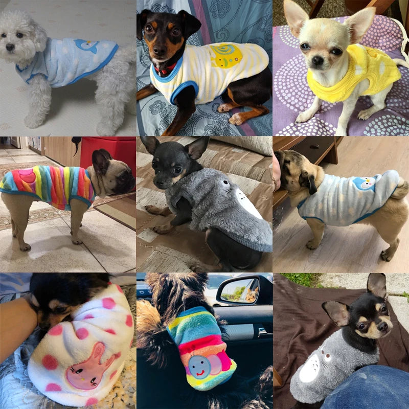 Soft Fleece Dog Coat - Warm Winter Jacket for Small & Medium Dogs