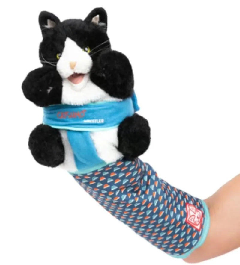 Interactive Cat Wrestling Gloves with Catnip