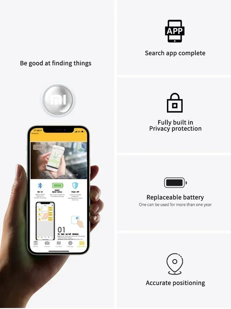 Mini GPS Pet Tracker - Bluetooth Locator