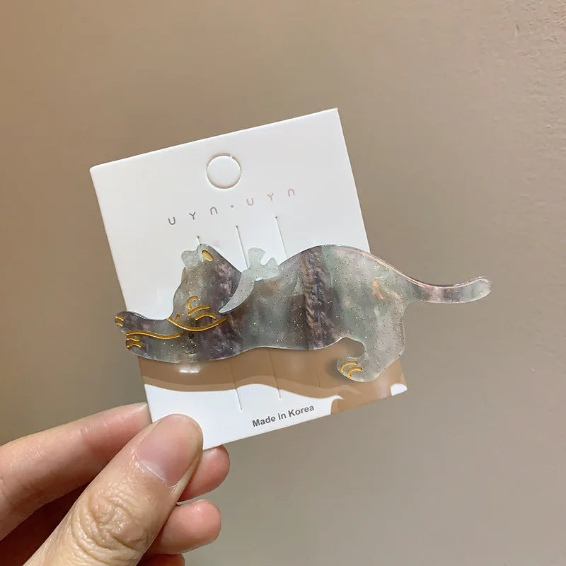 Cat Hair Clips - Alligator Hairpins for Women