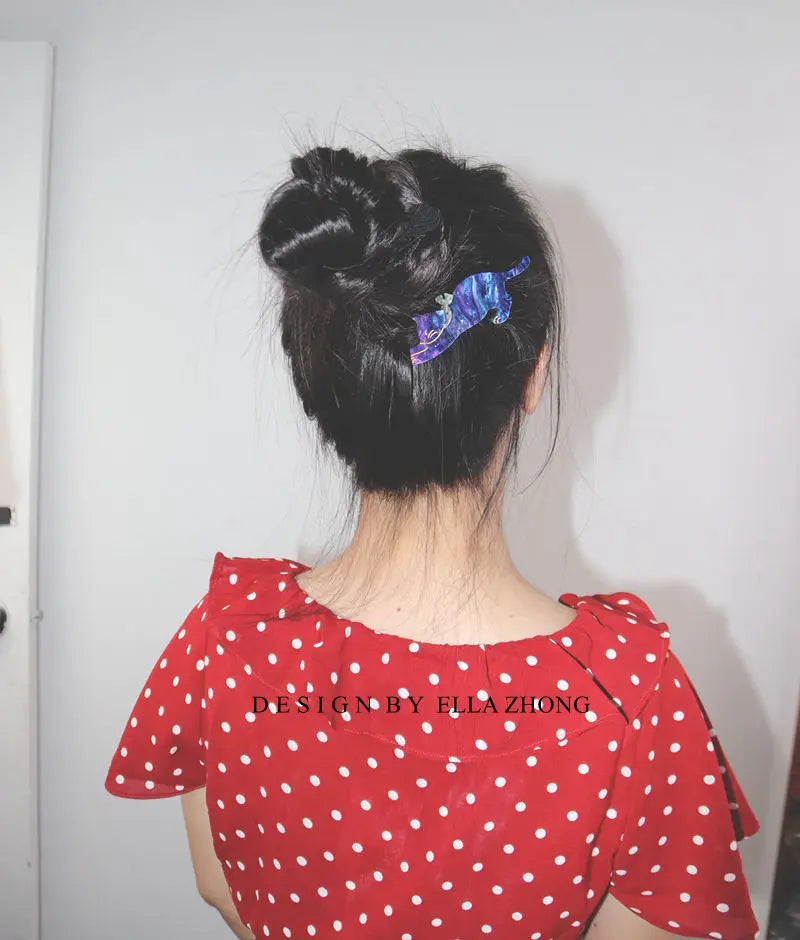 Cat Hair Clips - Alligator Hairpins for Women