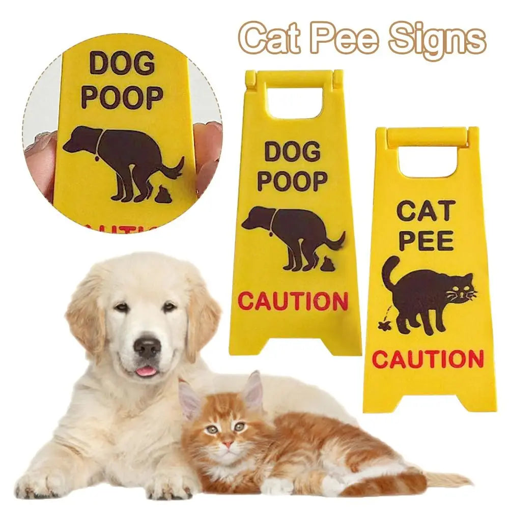 Funny Pet Warning Sign - Caution Floor Sign