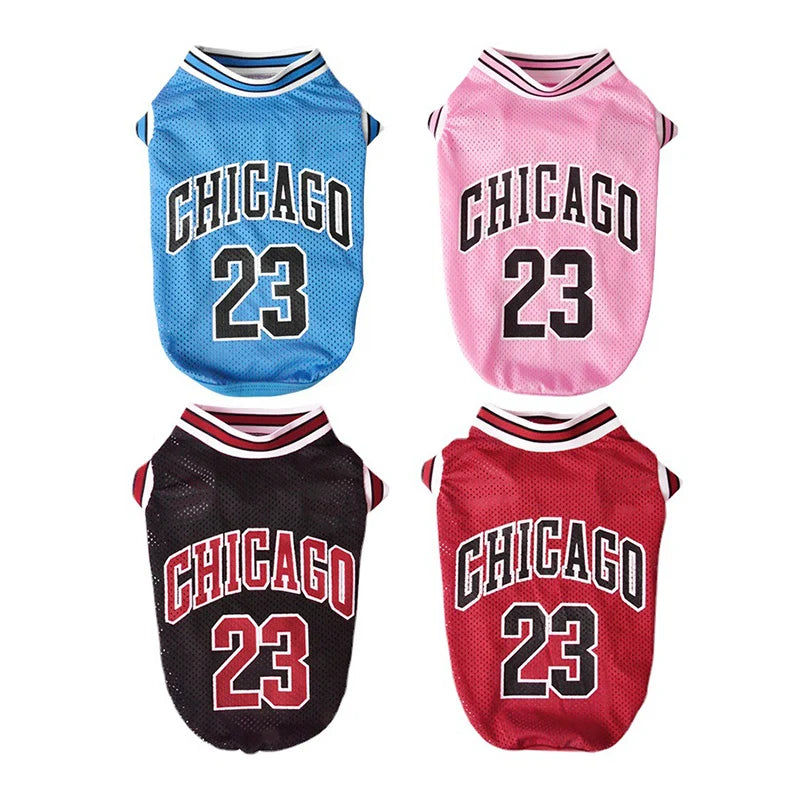 Mesh Breathable Dog Basketball Jersey - Summer Cooling Vest