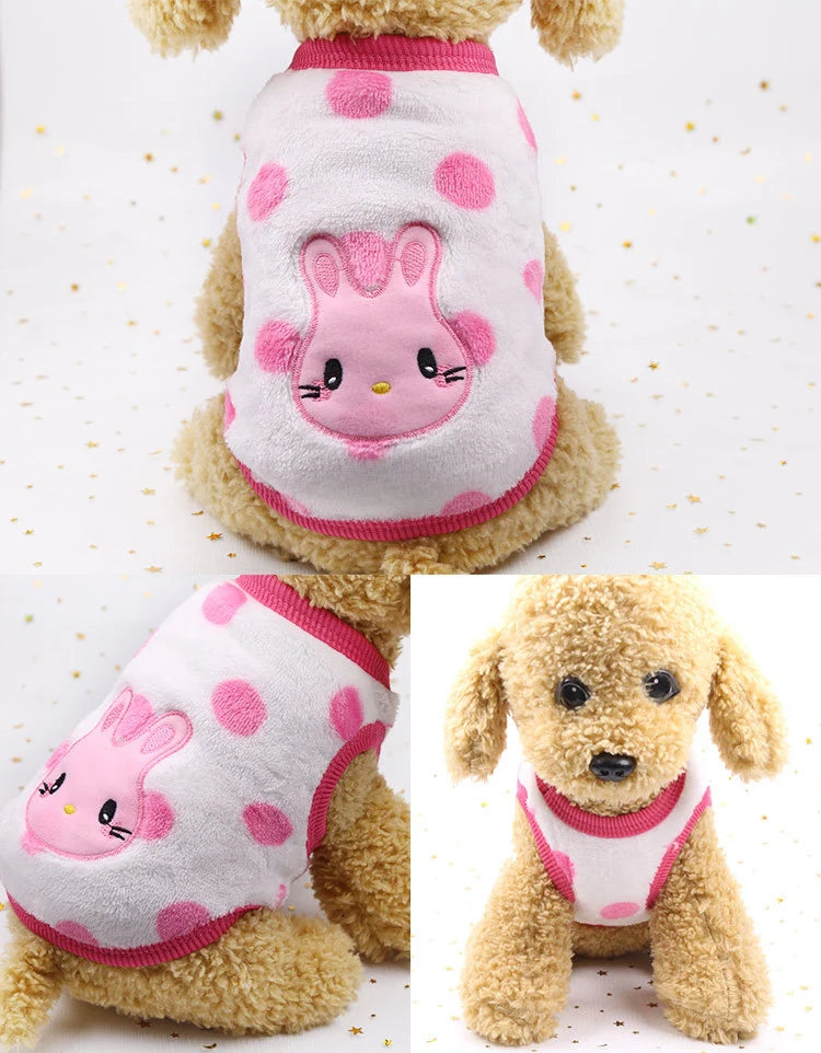 Soft Fleece Dog Coat - Warm Winter Jacket for Small & Medium Dogs