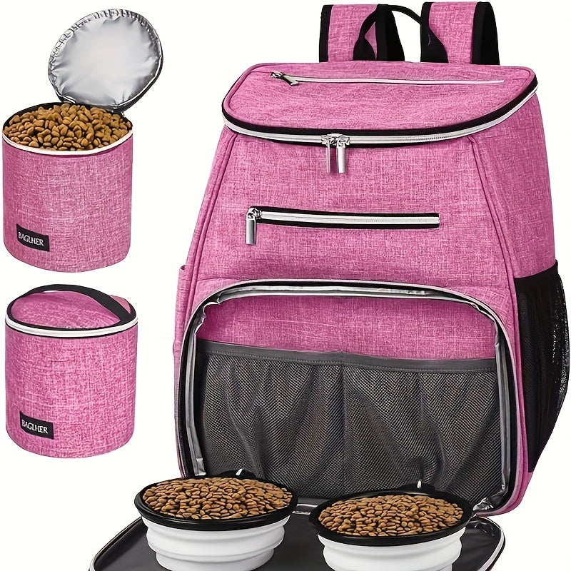 Dog Travel Backpack - Airline Approved with Bowls